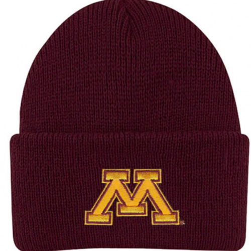 LogoFit Minnesota Golden Gophers BURGUNDY INF Northpole Cuffed Baby Knit Hat - 11850624