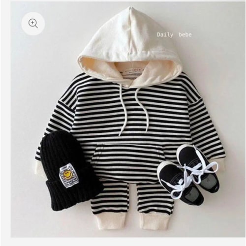 Stripe Hoodie and Pants Set – Peachy Bloomers