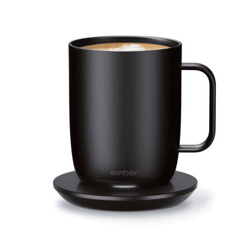 Ember Temperature Control Smart Mug 2, 14 oz, Black, Up To 1.5-hr Battery Life - App Controlled Heated Coffee/Tea Mug - Improved Design