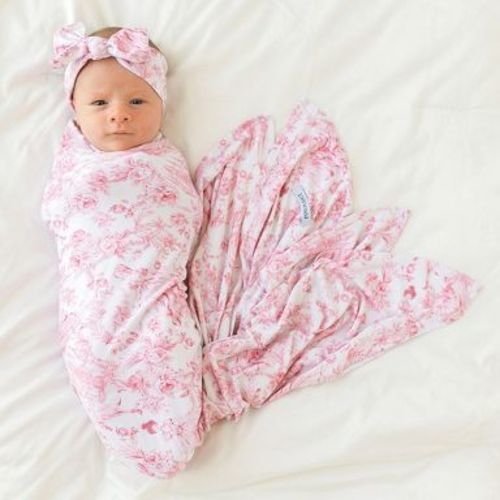 Infant Antoinette Swaddle And Headwrap Set - Posh Peanut