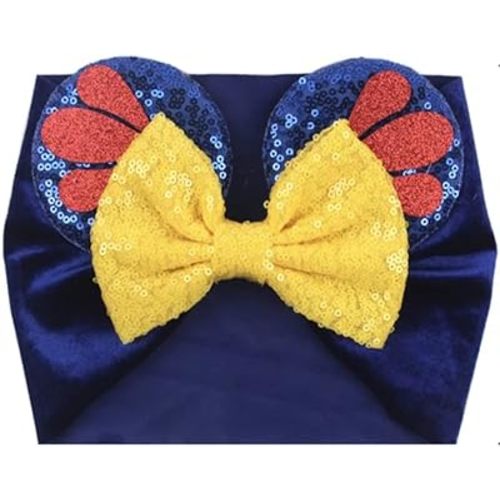 CLGIFT Minnie Ears Baby/Toddler Headband with 3D Snow White Design
