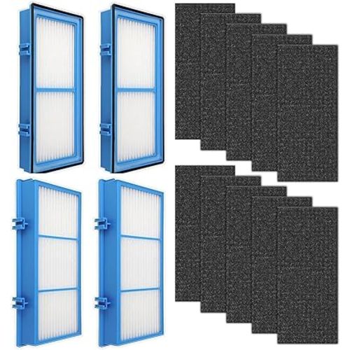 HAPF30AT Filter for Holmes AER1 Type Total Air Puri-fi-er, Compatible with Holmes HAPF30AT and HAP242-NUC, 4 + 10 Carbon Booster Filters