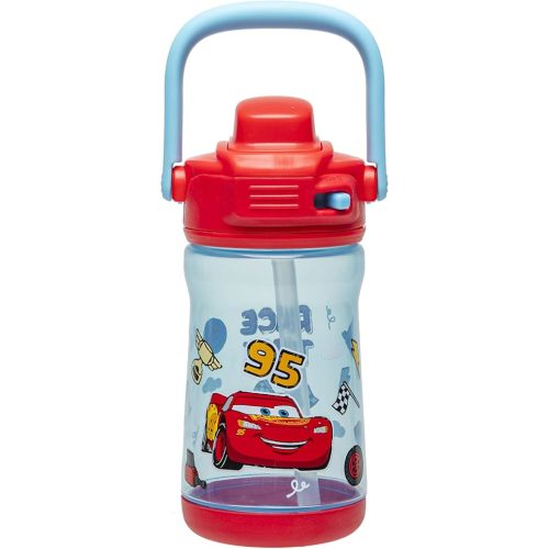 Zak Designs Disney Pixar Cars Lightning McQueen Plastic Kid Water Bottle Beacon 12oz