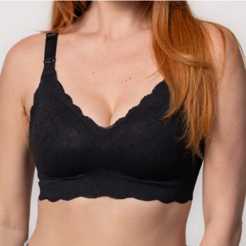 Ebony Lace Nursing Bra