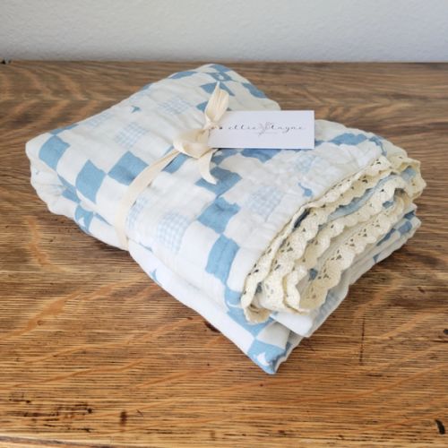 Grandma's Goose QUILTED 6 Layer Gauze Blanket