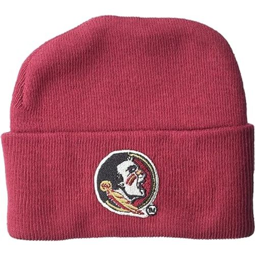 Two Feet Ahead unisex child Infant Knit Cap, Crimson, Newborn US