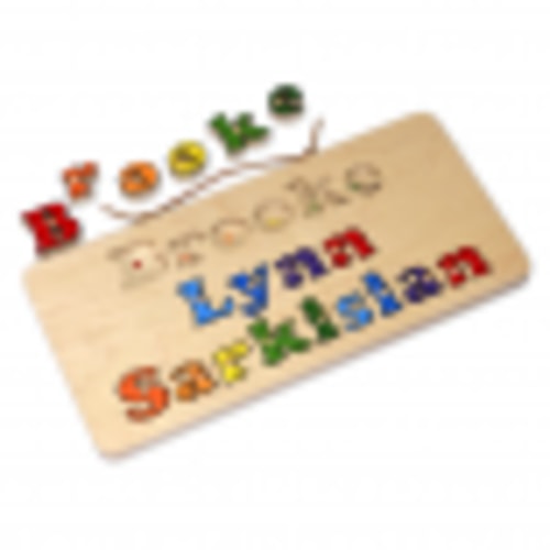My Name Board Puzzle - 3 Name - Damhorst Toys & Puzzles Inc Store