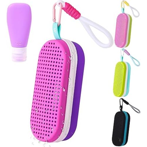 MERIABNY Swim Goggles Case for Swimmer Swimming Goggles Holder with Travel Bottle