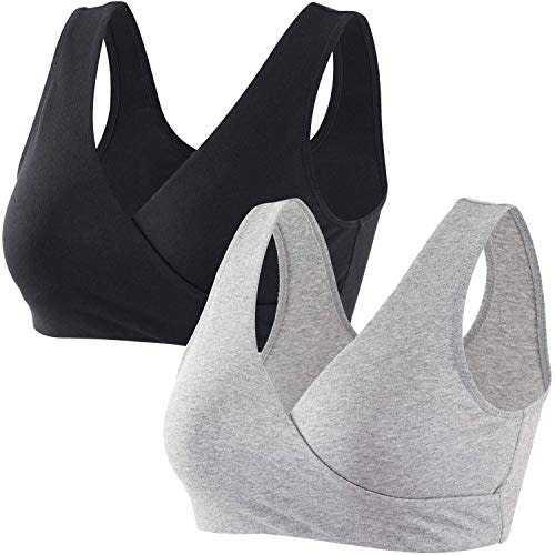 Maternity Nursing Bras, Seamless Maternity Bra for Pregnancy & Breastfeeding, Comfortable Wireless Bra Night Sleep Top