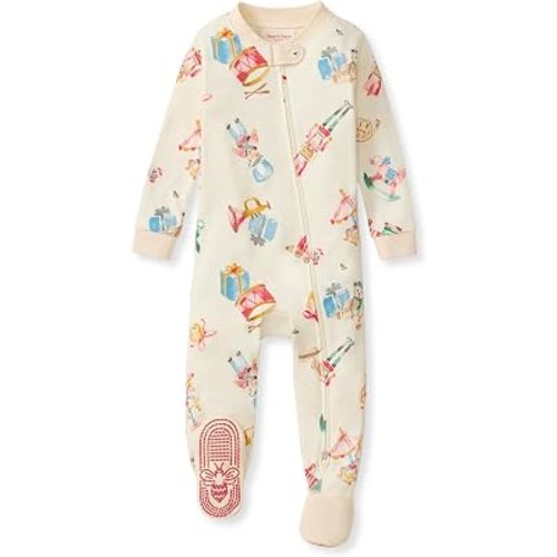 Burt's Bees Baby Boys Footless Pajamas, Sleep and Play Loose Fit, 100% Organic Cotton Soft One-piece PJs, Sizes NB to 6-9 Months
