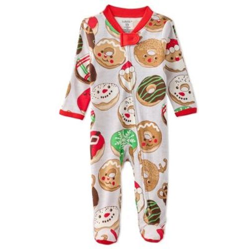 Butterblu SCOUT Sleep & Play Girls Pajamas Santa's Donuts Newborn