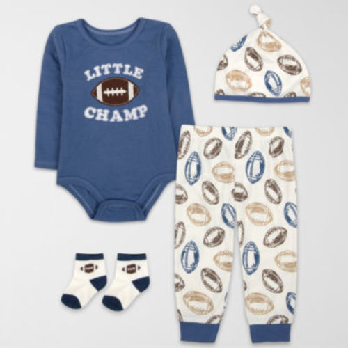 Baby Essentials Baby Boys 4-pc. Baby Clothing Set