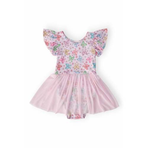 Springtime Bows S/S Twirl Leotard