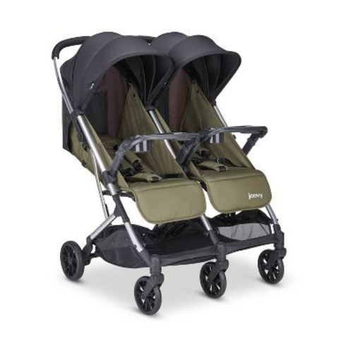 Joovy KooperX2 Lightweight Compact Fold Double Stroller - Olive