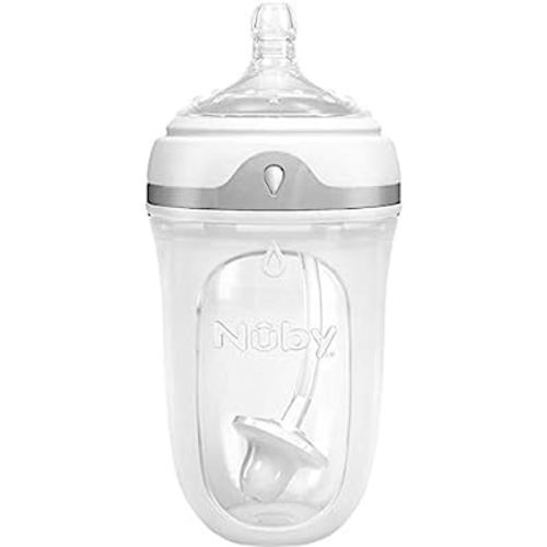 Nuby Comfort 360 Silicone Bottle, 8 Ounce