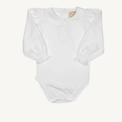 Maude's Peter Pan Collar Shirt & Onesie (Long Sleeve Pima) - Worth Ave