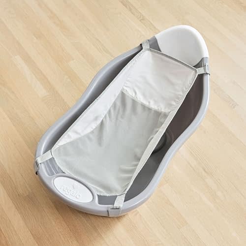 Regalo Baby Basics Infant Bath Tub with Air Mesh Sling, Adjustable Baby Bathtub for Newborn to Toddler, Baby Bath Seat Support, Easy Clean with Drying Hook