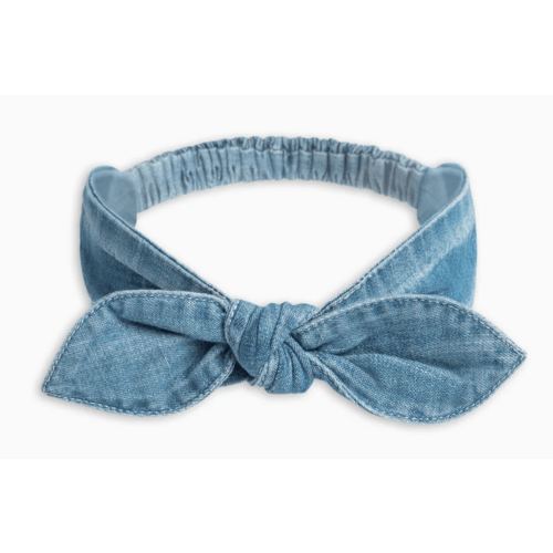 Chambray Bow Headband