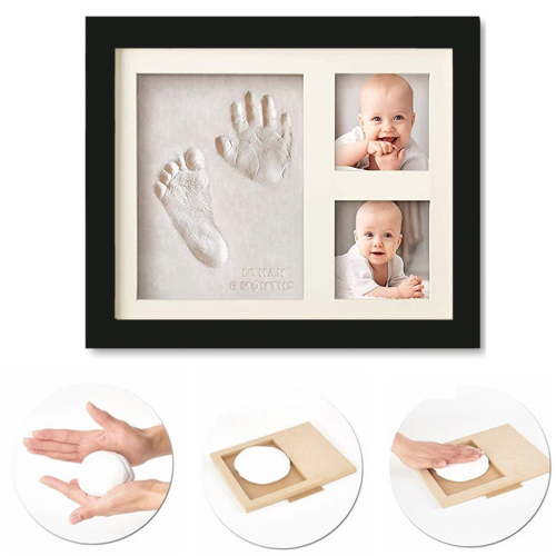 Baby Hand And Fooint Photo Frame Clay Impression Set With Mold Children Memorial Souvenir Growth Souvenir 0-6 Years Old Birth Sign