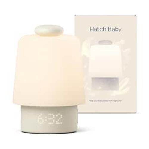 Hatch Baby Sound Machine, Night Light | Hatch Baby | Sleep Support | Registry Essential, Routine Builder, Time-to-Rise Alarm Clock, White Noise, Nursery Stories, Toddler Kids (Wi-Fi) (Putty)