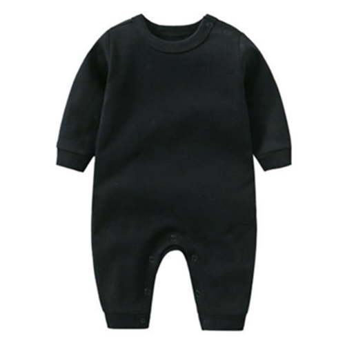 UAMVSH Newborn Baby Boy Girl Fleece Sweatshirt Romper Jumpsuits Comfy Long Sleeve Thick Onesie Warm Winter Clothes(3-6 Months,Black)