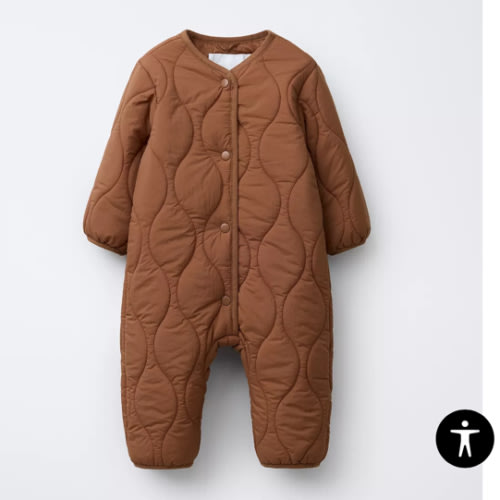 LONG PADDED JUMPSUIT - brick (brown) | ZARA United States
