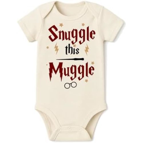 Brain Juice Tees Snuggle Wizard Bodysuit | Natural Color 100% Cotton | Printed using direct-to-garment printing