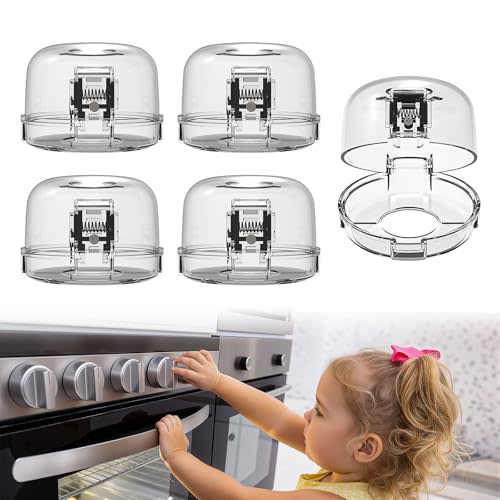 Stove Knob Covers - 5 Pack