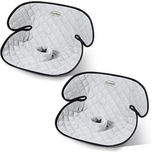 Piddle Pad Car Seat Protector,Waterproof Toddler Potty Training Pad for Car Seats & Strollers,Non-Slip, Leak-Proof & Washable Fits All Seats for Ages 6 Months to 4 Years (Grey)