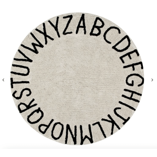 Alphabet Nursery Washable Rug | Ivory – Rugs USA