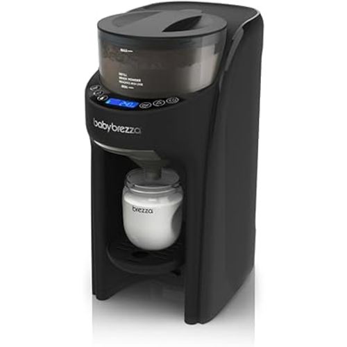 Baby Brezza Formula Pro Advanced Formula Dispenser Machine - Automatically Mix a Warm Formula Bottle Instantly - Easily Make Bottle with Automatic Powder Blending (Black)