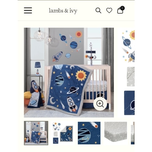 Milky Way 4-Piece Crib Bedding Set