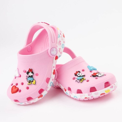 Disney Crocs Minnie Mouse & Friends Classic Clog - Baby / Toddler - Pink | Journeys Kidz