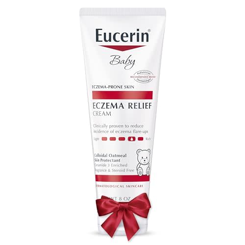 Eucerin Baby Eczema Relief Body Cream, Fragrance Free Baby Eczema Cream with Colloidal Oatmeal, Ceramide-3 and Licorice Root Extract, 8 Oz Tube