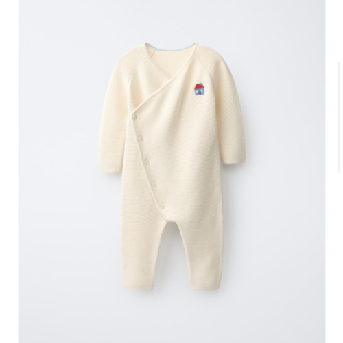 EMBROIDERED HOUSE KNIT JUMPSUIT - Ecru | ZARA United States