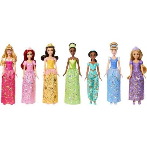 Disney Princess Fashion Doll 7pk with Accessories, Story Sparkle Princess, Inspired by Movies