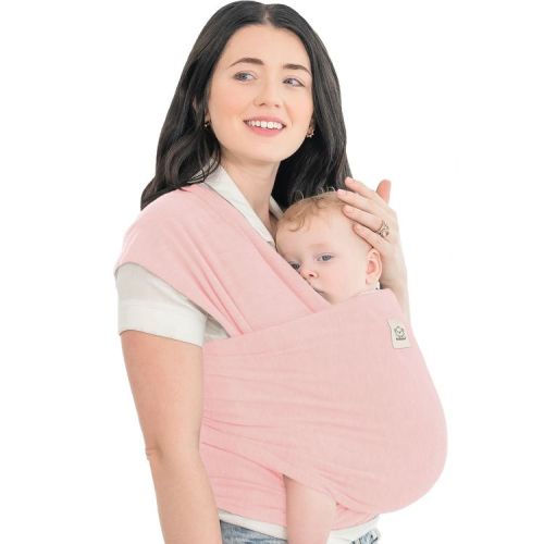 KeaBabies Original Baby Wraps Carrier, Baby Sling Carrier, Stretchy Infant Carrier for Newborn, Toddler (Dusty Pink)