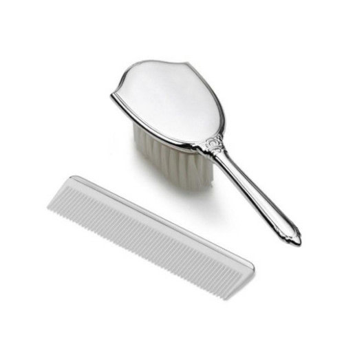 Plain Brush & Comb Set by Empire | Silver and Pewter Gifts