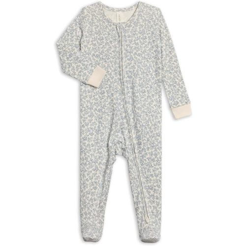Colored Organics Baby Zip-Up Footed Sleeper with 2-Way Zipper - Organic Cotton Pajamas