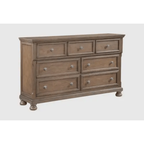 Bevel Brown 7 Drawer Dresser
