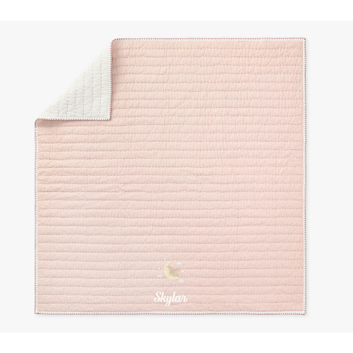 Sheep Pickstitch Organic Cotton Baby Blanket
