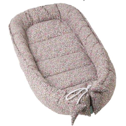 molis&co - Baby Nest - 100% Cotton (Oeko-Tex) - Baby Nest Newborn - Ideal as a Travel Cot, Cuddly Nest Suitable & Cradle Reducer - 90 x 50 cm - Peony : Amazon.de: Baby Products