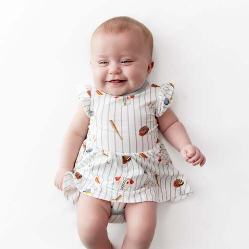 Twirl Bodysuit Dress in Home Run