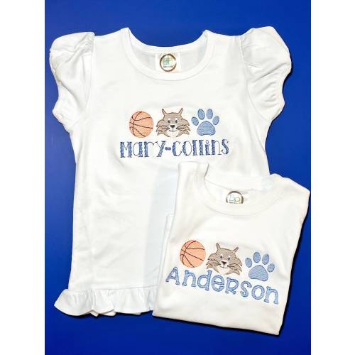 Kid's Kentucky Wildcats Embroidered Basketball Shirts