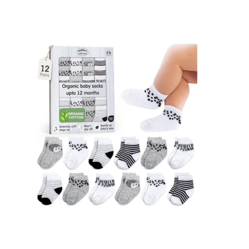 Amazon.com: OEKO-TEX Organic Cotton Blend 12 Newborn Baby Socks 0-6 M Unisex Registry | Oeko-Tex Certified, Ankle Socks, 12 Pairs, Baby Socks With Grips, Baby Girl Socks, Brown Socks, Unisex Design, 0-6 Months : Clothing, Shoes & Jewelry