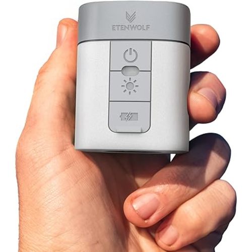 ETENWOLF AIR 3 Air Pump for Inflatables with 2600 mAh Battery & Camping Light, Ultra-Fast and Mini Electric Air Pump, Inflate Deflate for Air Mattress, Pool Floats, Vacuum Storage Bags