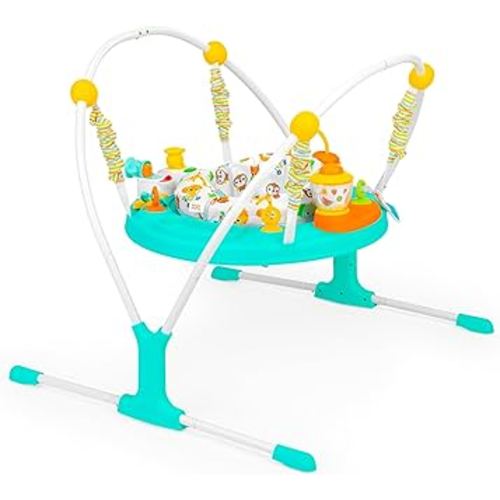 Bright Starts Cooking Up Fun Baby Activity Jumper with Music and Lights, Kitchen Role Play Toys, Unisex, 6 Months+, Up to 25 lbs