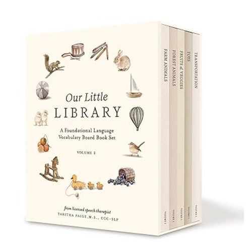 Our Little Library: A Foundational Language Vocabulary Board Book Set for Babies (Our Little Adventures Series)