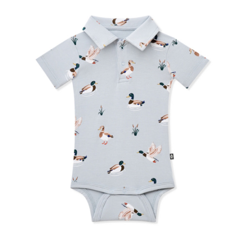Polo Bodysuit in Mallard Duck