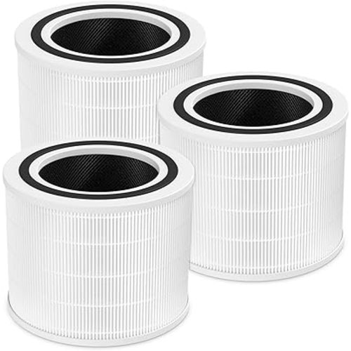 Core 200S Replacement Filter for LEVOIT Core 200S Smart WiFi Air PuriFier, 3-in-1 HEPA Filtration High-Efficiency Activated Carbon Pre-Filter, Core 200S-RF, 3 Pack
